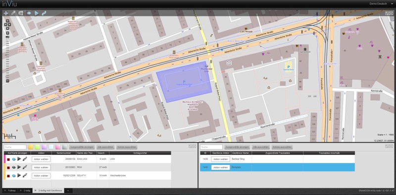 Geofence Sektorenüberwachung