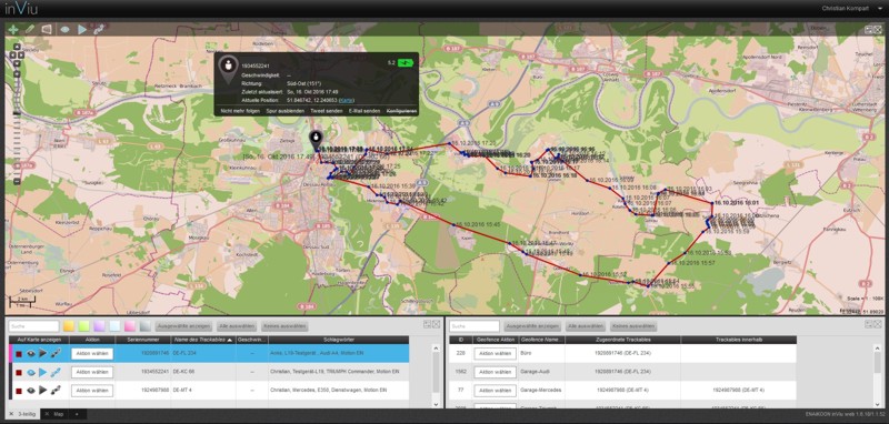 GPS Routenverfolgung via Internet
